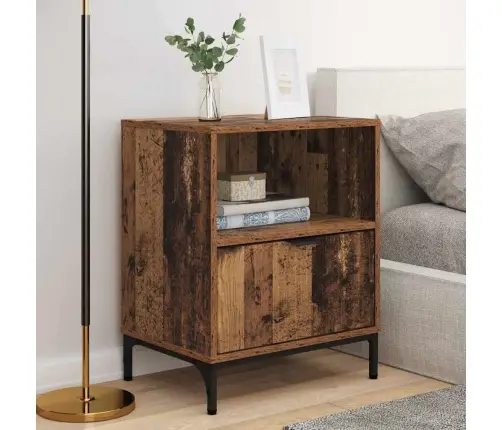 Nakts Skapīši 2 Pcs Vecs Koks 49 X 36 X 61 Cm Inženierijas Koks Vidaxl