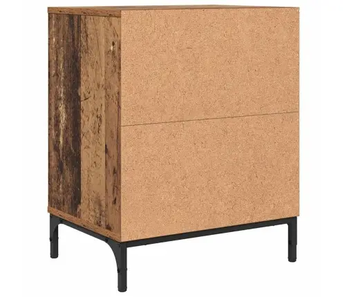 Nakts Skapīši 2 Pcs Vecs Koks 49 X 36 X 61 Cm Inženierijas Koks Vidaxl