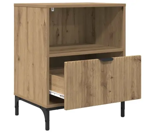 Naktsgaldiņš Amatnieku Ozola 49 X 36 X 61 Cm Inženierijas Koks Vidaxl