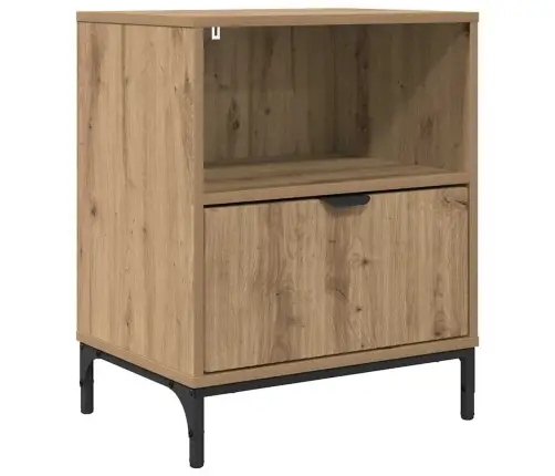 Naktsgaldiņš Amatnieku Ozola 49 X 36 X 61 Cm Inženierijas Koks Vidaxl