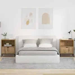 Öökapid Sahtliga 2 Pcs Käsitöötamm 49 X 36 X 61 Cm Tehispuit