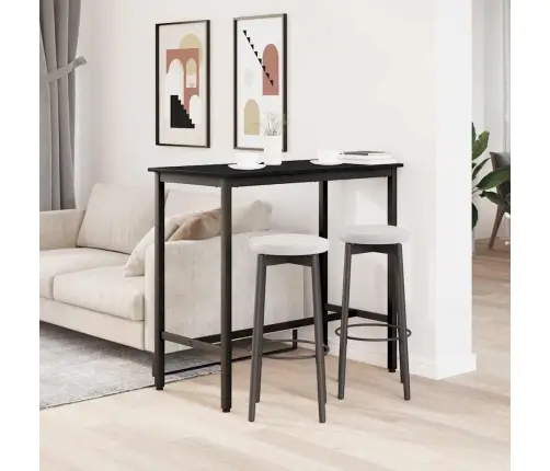 Galds Melns Ozolkoks 100 X 50 X 90,5 Cm Vidaxl