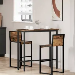 Laud Vana Puit 100 X 40 X 100,5 Cm Töödeldud Puit Ja Teras