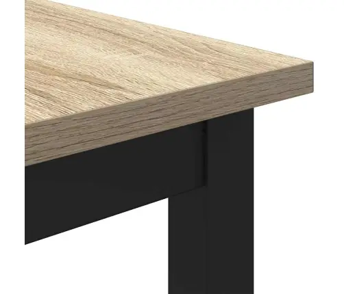 Galds Sonoma Ozols 100 X 50 X 76,5 Cm Inženieru Koks Un Tērauds Vidaxl