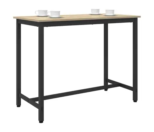 Galds Sonoma Ozols 100 X 50 X 76,5 Cm Inženieru Koks Un Tērauds Vidaxl
