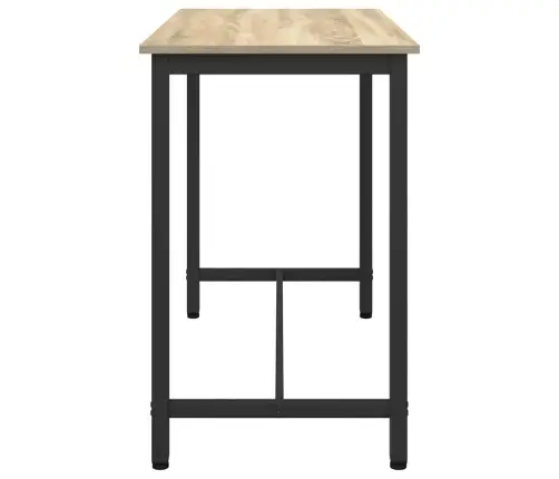 Galds Sonoma Ozols 100 X 50 X 76,5 Cm Inženieru Koks Un Tērauds Vidaxl