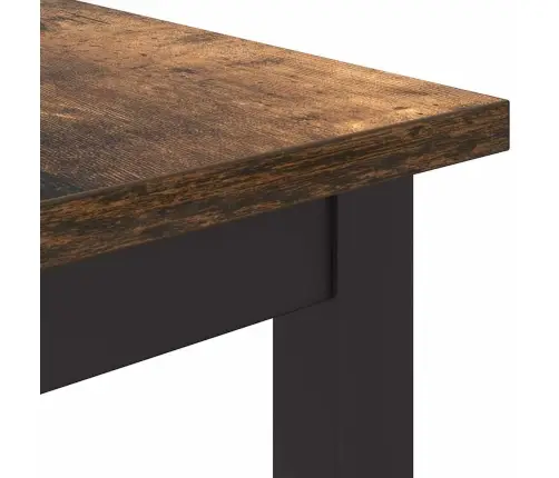 Galds Dūmaka Ozols 80 X 50 X 76,5 Cm Inženieru Koks Un Tērauds Vidaxl