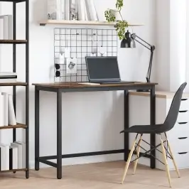 Galds Dūmaka Ozols 80 X 50 X 76,5 Cm Inženieru Koks Un Tērauds Vidaxl