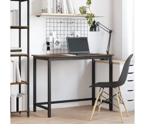 Galds Dūmaka Ozols 80 X 50 X 76,5 Cm Inženieru Koks Un Tērauds Vidaxl