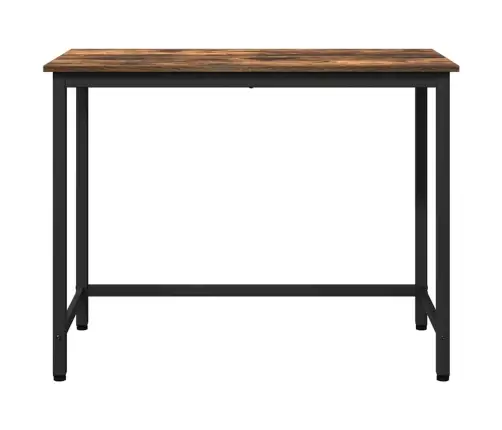 Galds Dūmaka Ozols 80 X 50 X 76,5 Cm Inženieru Koks Un Tērauds Vidaxl