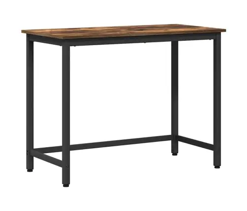 Galds Dūmaka Ozols 80 X 50 X 76,5 Cm Inženieru Koks Un Tērauds Vidaxl