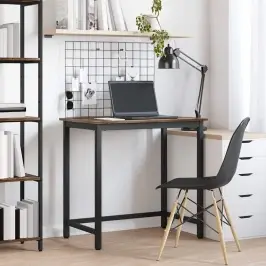 Galds Dūmaka Ozols 100 X 50 X 76,5 Cm Inženieru Koks Un Tērauds Vidaxl Galds Dūmaka Ozols 100 X 50 X 76,5 Cm Inženieru Koks Un Tērauds Vidaxl