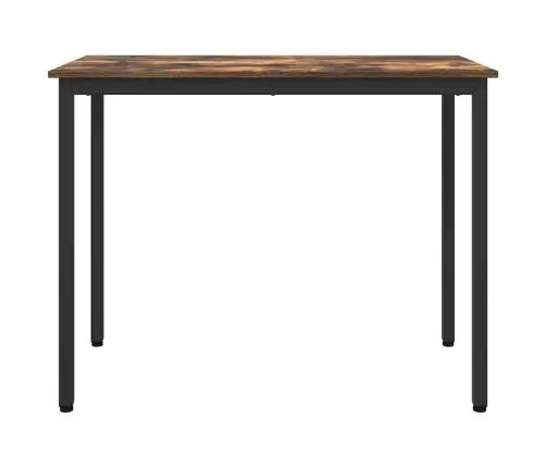 Galds Dūmaka Ozols 100 X 50 X 76,5 Cm Inženieru Koks Un Tērauds Vidaxl