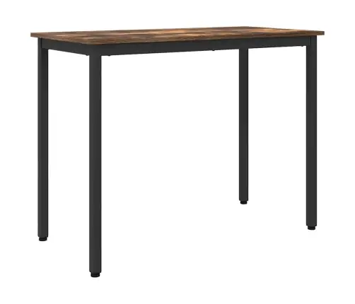 Galds Dūmaka Ozols 100 X 50 X 76,5 Cm Inženieru Koks Un Tērauds Vidaxl