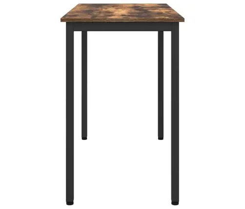 Galds Dūmaka Ozols 100 X 50 X 76,5 Cm Inženieru Koks Un Tērauds Vidaxl