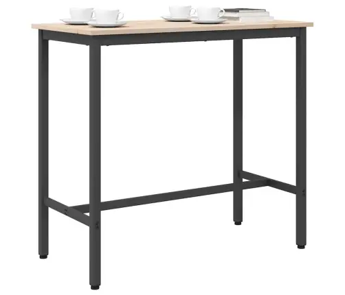 Galds Dabiska 100 X 50 X 91 Cm Inženieru Koks Un Tērauds Vidaxl