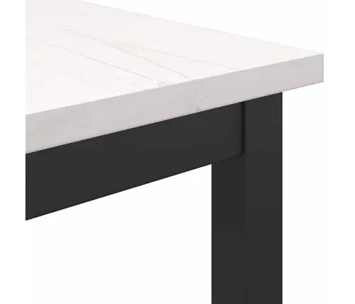 Galds Balts 100 X 50 X 91 Cm Inženieru Koks Un Tērauds Vidaxl