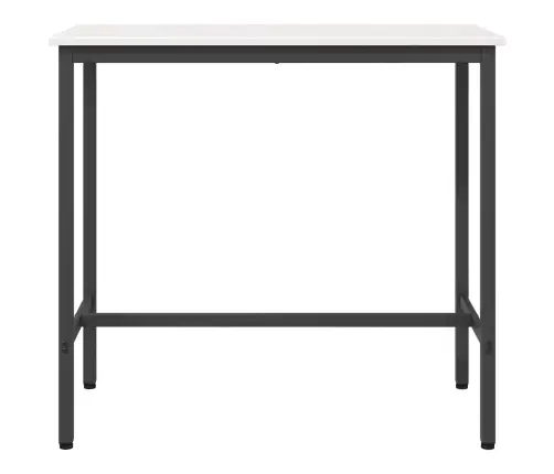 Galds Balts 100 X 50 X 91 Cm Inženieru Koks Un Tērauds Vidaxl