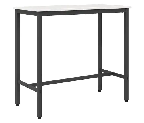 Galds Balts 100 X 50 X 91 Cm Inženieru Koks Un Tērauds Vidaxl