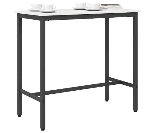 Galds Balts 100 X 50 X 91 Cm Inženieru Koks Un Tērauds Vidaxl