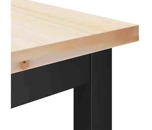 Ēdamgalds Dabiska 100 X 32,5 X 49 Cm Masīvkoka Priede Vidaxl