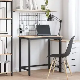 Galds Dabiska 80 X 50 X 77 Cm Inženieru Koks Un Tērauds Vidaxl Galds Dabiska 80 X 50 X 77 Cm Inženieru Koks Un Tērauds Vidaxl