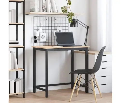 Staliuku Natūrali 80 X 50 X 77 Cm Inžinerinė Mediena Ir Plienas