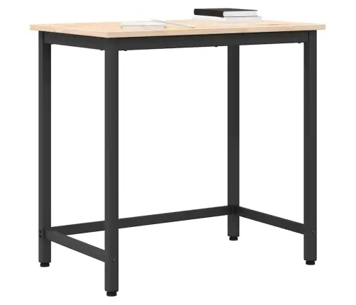 Staliuku Natūrali 80 X 50 X 77 Cm Inžinerinė Mediena Ir Plienas