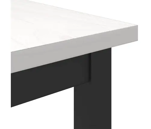 Galds Balts 100 X 50 X 77 Cm Inženieru Koks Un Tērauds Vidaxl