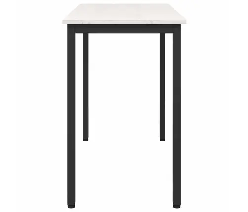 Galds Balts 100 X 50 X 77 Cm Inženieru Koks Un Tērauds Vidaxl