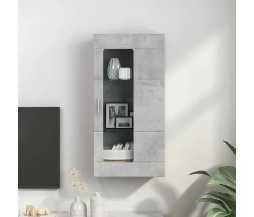 Sienā Uzstādāms Skapis Ar Durvīm Betona Pelēka 55 X 29 X 100 Cm Vidaxl