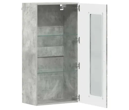 Sienā Uzstādāms Skapis Ar Durvīm Betona Pelēka 55 X 29 X 100 Cm Vidaxl