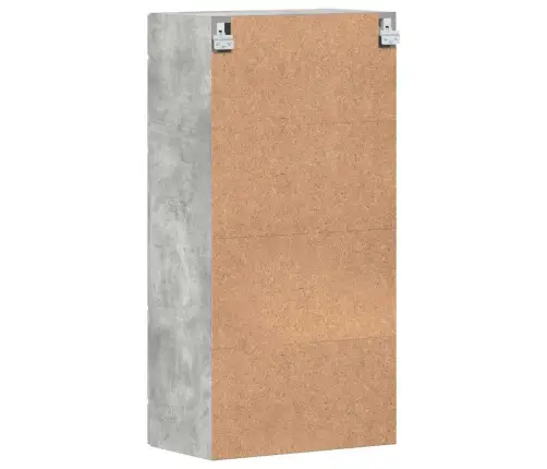 Sienā Uzstādāms Skapis Ar Durvīm Betona Pelēka 55 X 29 X 100 Cm Vidaxl