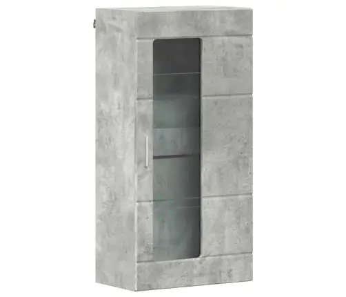 Sienā Uzstādāms Skapis Ar Durvīm Betona Pelēka 55 X 29 X 100 Cm Vidaxl