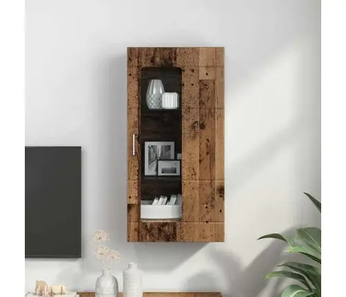 Puidust Kapp Ladustamisega Vana Puit 50 X 29 X 100 Cm Tehispuit