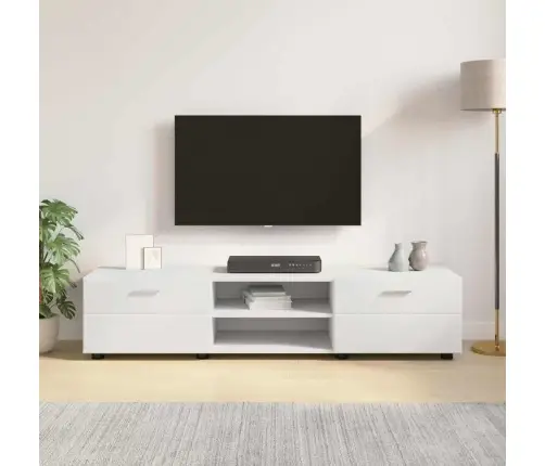 Televizora Skapīša Balts 150 X 39 X 30 Cm Inženierijas Koks Vidaxl