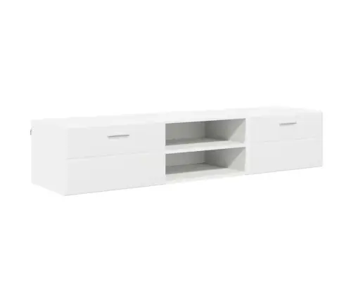 Televizora Skapīša Balts 150 X 39 X 30 Cm Inženierijas Koks Vidaxl