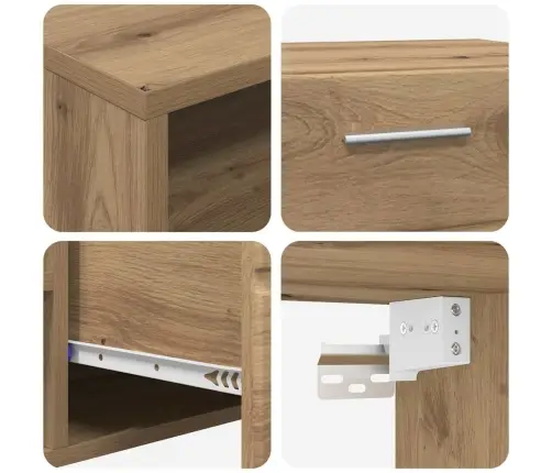 Televizora Skapīša Ar Plauktu Amatnieku Ozola 150 X 39 X 30 Cm Vidaxl