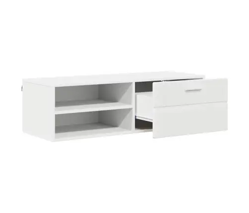 Televizora Skapīša Balts 100.5 X 39 X 30 Cm Inženierijas Koks Vidaxl