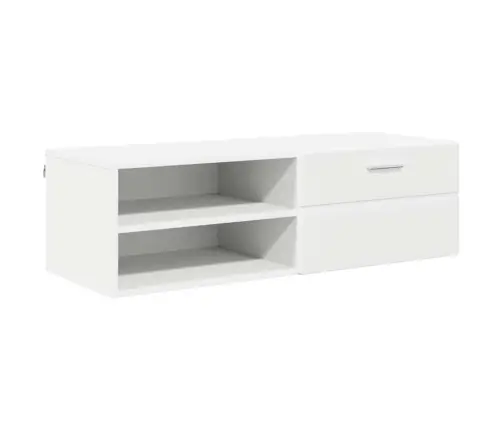 Televizora Skapīša Balts 100.5 X 39 X 30 Cm Inženierijas Koks Vidaxl