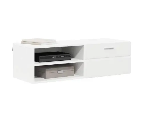 Televizora Skapīša Balts 100.5 X 39 X 30 Cm Inženierijas Koks Vidaxl