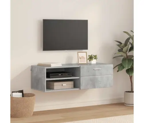 Televizora Skapīša Ar Plauktu Spīdīgi Balta 100.5 X 39 X 30 Cm Vidaxl