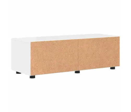 Televizora Skapīša Ar Plauktu Spīdīgi Balta 100.5 X 39 X 30 Cm Vidaxl