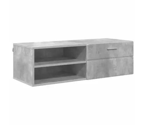 Televizora Skapīša Ar Plauktu Spīdīgi Balta 100.5 X 39 X 30 Cm Vidaxl