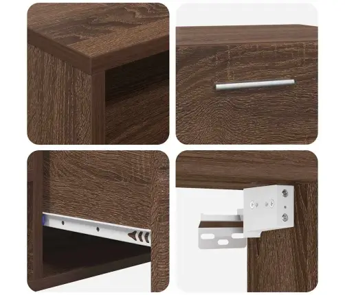 Televizora Skapīša Ar Plauktu Brūna Ozolkoka 100.5 X 39 X 30 Cm Vidaxl