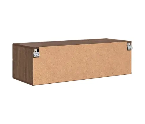 Televizora Skapīša Ar Plauktu Brūna Ozolkoka 100.5 X 39 X 30 Cm Vidaxl