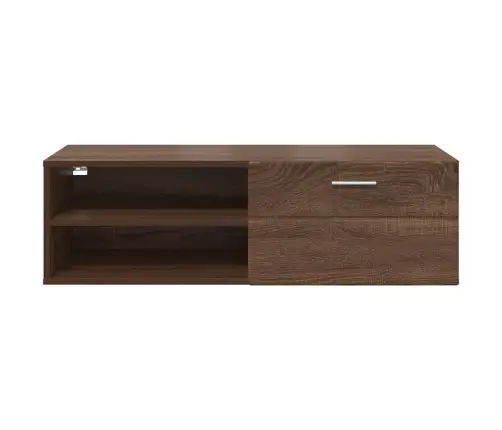 Televizora Skapīša Ar Plauktu Brūna Ozolkoka 100.5 X 39 X 30 Cm Vidaxl