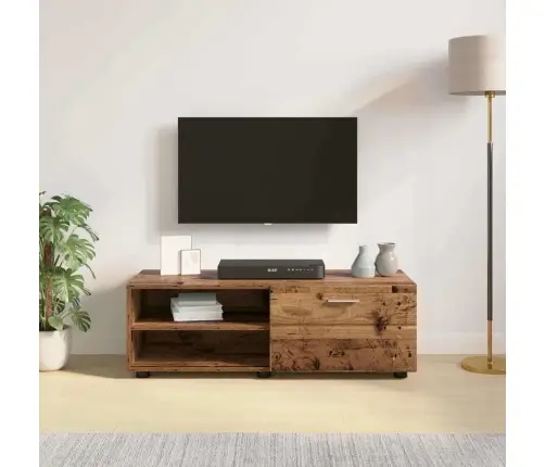 Televizora Skapīša Ar Atvilktni Vecs Koks 100.5 X 39 X 30 Cm Vidaxl