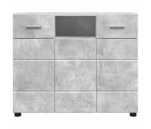 Puse Betona Pelēka 88.5 X 30.5 X 73 Cm Inženierijas Koks Vidaxl