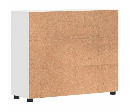 Puse Spīdīgi Balta 88.5 X 30.5 X 73 Cm Inženierijas Koks Vidaxl